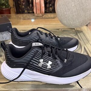 Under Armour Black and White Athletic Shoes